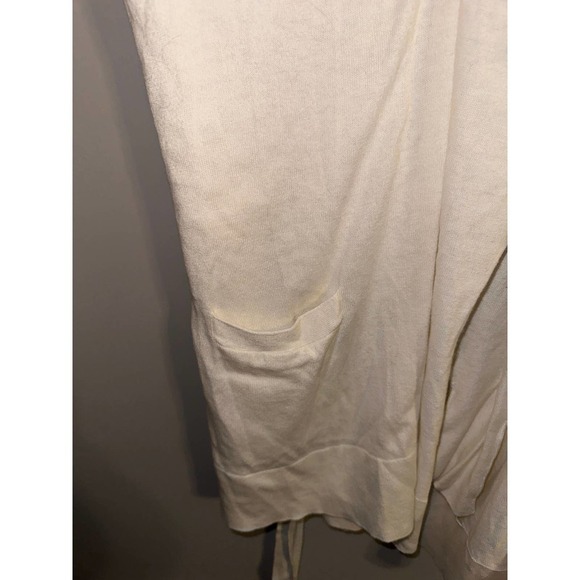 ABERCROMBIE and fitch sleeveless hooded cream vest - sz medium - Picture 6 of 6